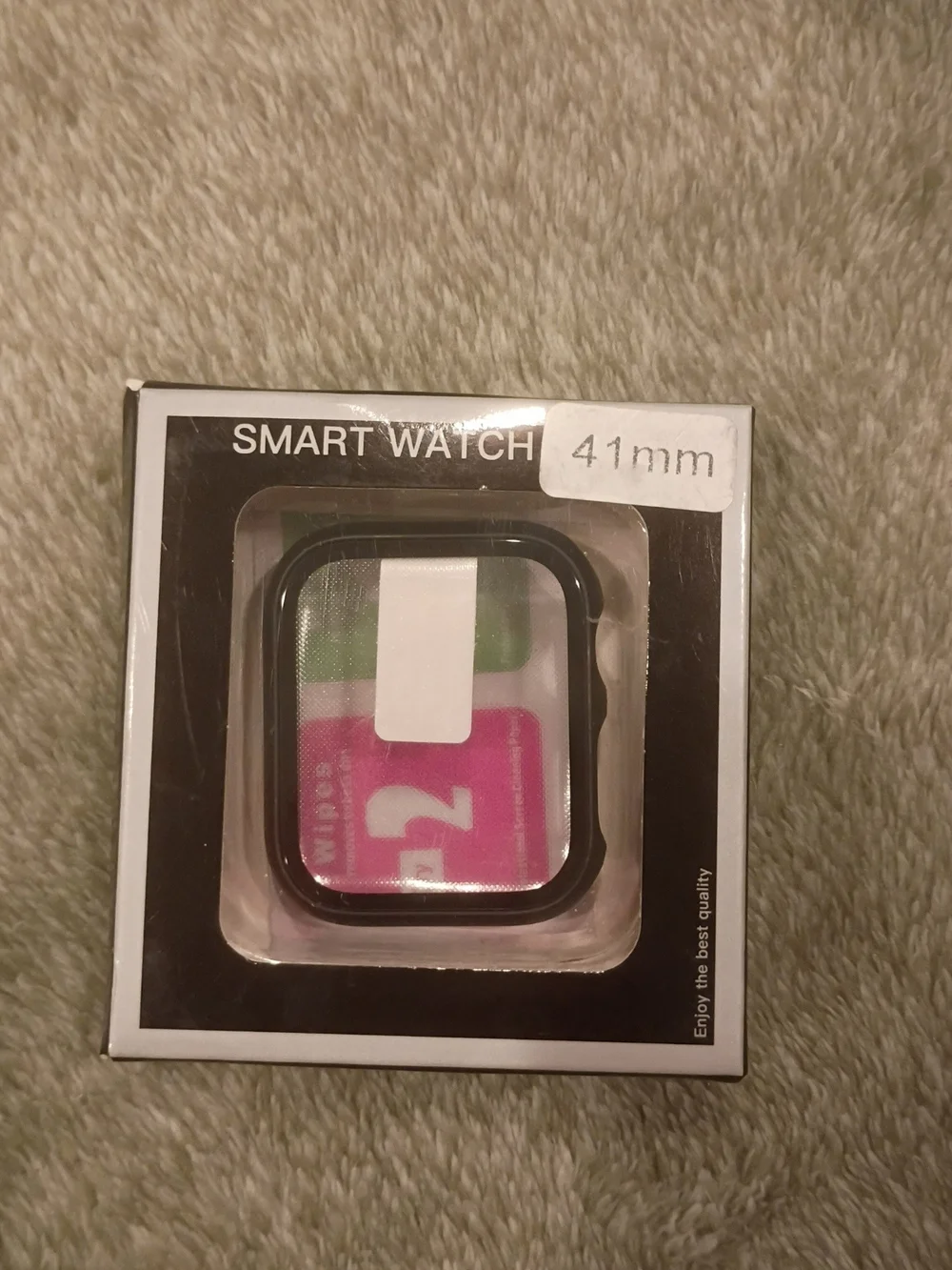 Black 41mm Smart Watch Case Protector
